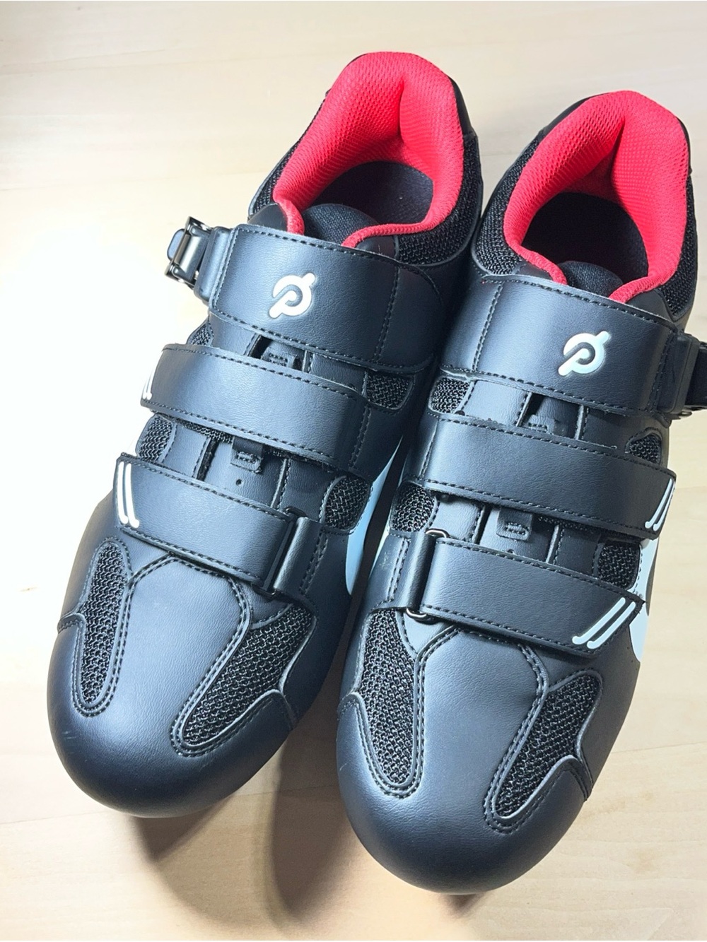 Adult Peleton Indoor cycling Shoes with Hook-and-Loop Straps